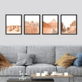 thumbnail image 3 of PixonSign Framed Wall Art Arizona Desert Valley Southwest Prints, Set of 4 Red Grand Canyon Wall Decor Arts, Nature Photo Wall Décor, Adhesive Canvas Poster, Modern Home Artwork - 11"x14" Black, 3 of 5