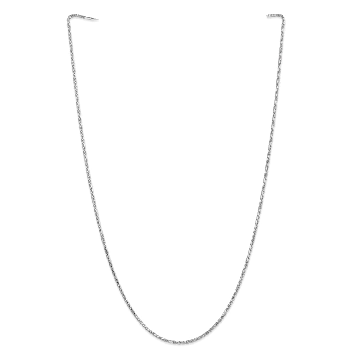 Beautiful White gold 14K Leslies 14K WG 1mm D//C Wheat Chain