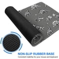 thumbnail image 6 of Long Mouse Pads for Desk,Gray Dinosaur Skeletons Fossils Pattern Desk Mats on Top Of Desks, Desk Mouse Pad Extra Large with 3mm Non-Slip Base and Stitched Edge for Gaming,Office,Work,Home 31.5"x11.8", 6 of 6