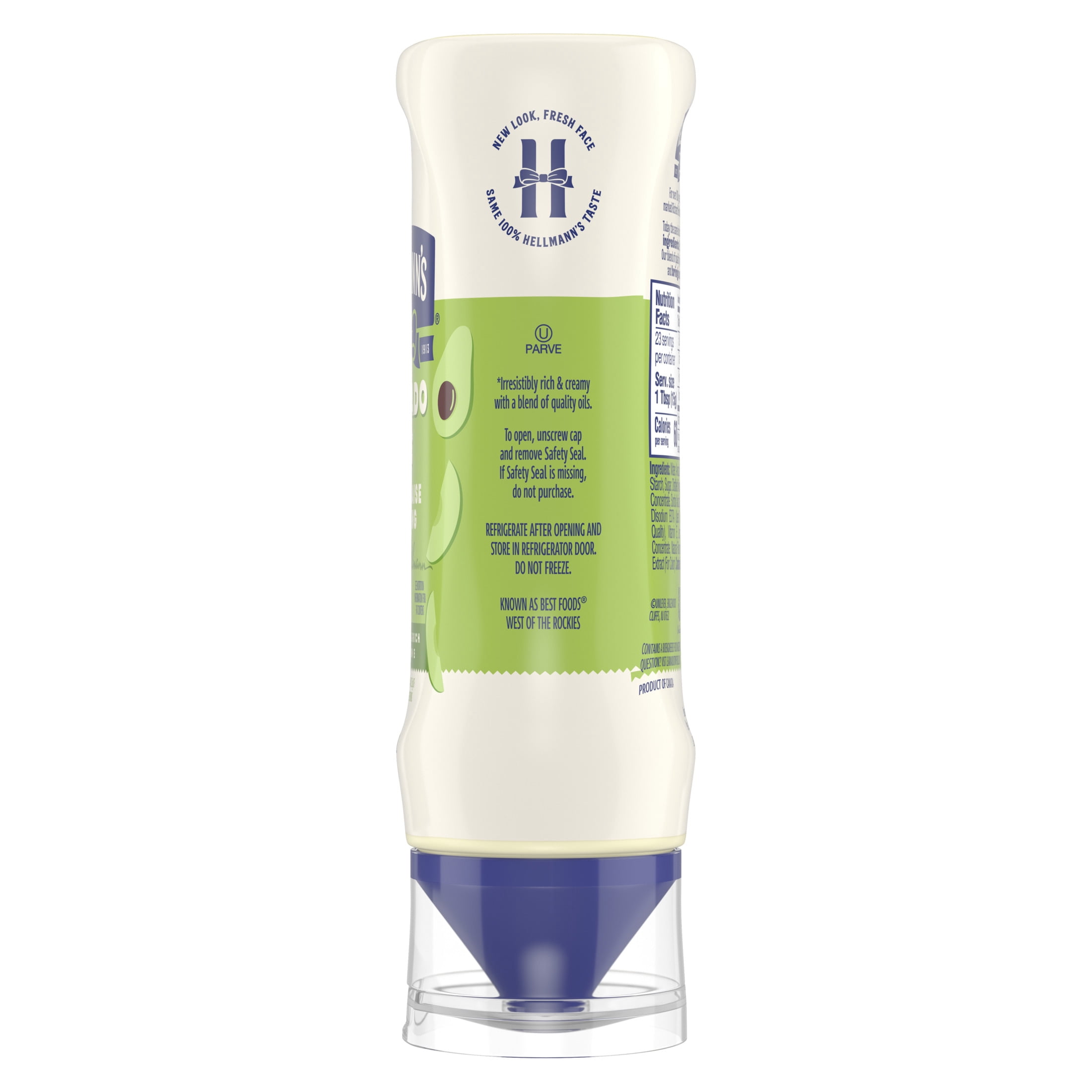 (2 pack) Hellmann's Avocado Oil Mayonnaise Dressing Condiments, 11.5 fl oz Squeeze Bottle