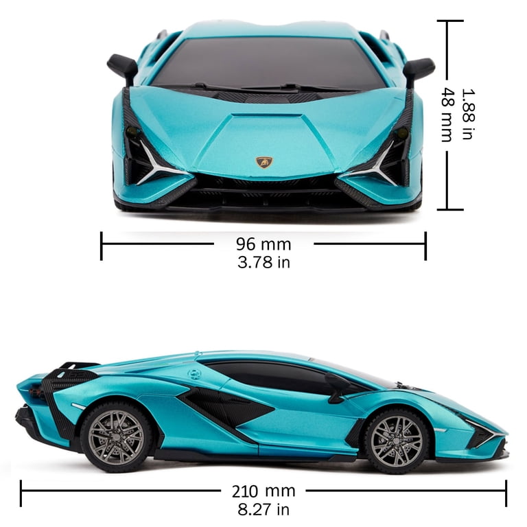 R/C TOYOTA RAV4＋ Lamborghini SIÁN FKP CMJ RC Cars: Lamborghini Sián FKP 37 - Blue - 1:24 Scale, Remote