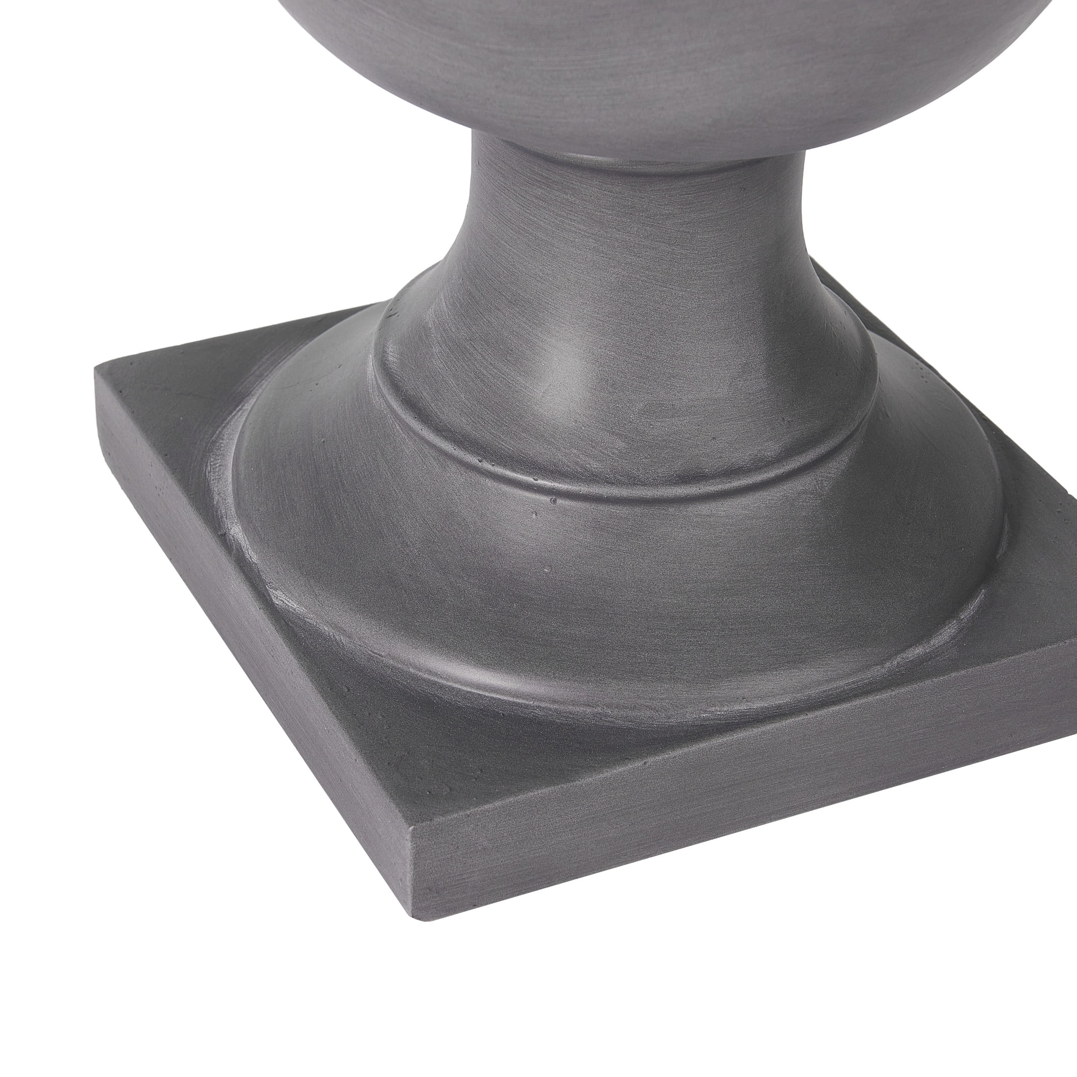 Christopher Knight Home 20.47"H Classic Outdoor MGO Planter with Drainage Hole, Light Gray