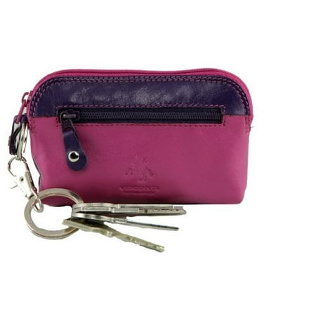 Pink Soft Leather - Visconti RB 62 Multi Colored Berry/Purple/Dusty Pink Ladies Soft Leather Coin Purse