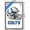 thumbnail image 3 of NFL Indianapolis Colts - Drip Helmet 20 Wall Poster, 14.725" x 22.375", Framed, 3 of 3