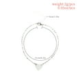 thumbnail image 4 of Pulseras de tobillo En forma de corazón Estilo simple universal Día de San Valentín Accesorio de moda Regalos de playa Tobilleras para mujeres Ropa, zapatos y accesorios Miscelánea plata Jumpingount AP009782-02, 4 of 6
