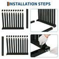 thumbnail image 3 of Yiwa Steel Windshield Rack with 9 Slots, Safety Foam Padding and Rubber Finger Locks, Complete with 1×2m Elastic Band and 3/8-Inch Thick Floor Mat for Safe Storage and Transport in Auto Shops, 3 of 6