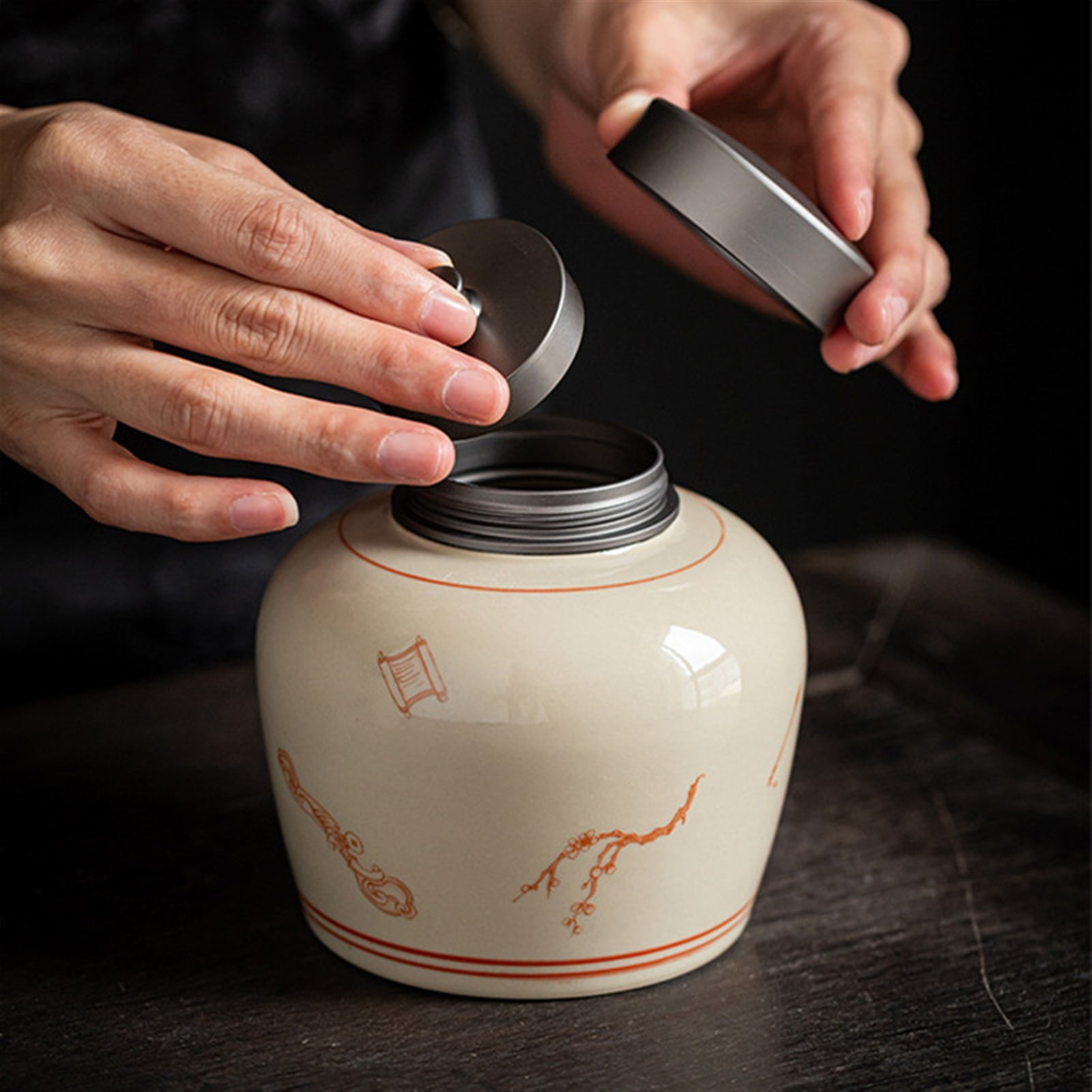 Funeral Ashes Jar Urn For Pet Ashes Holder Ceramic Keepsake Pal Ashes Urns Casket For Urn Seal Storage Can