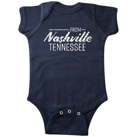 

Inktastic From Nashville Tennessee- State Capital Distressed Text Gift Baby Boy or Baby Girl Bodysuit