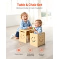 thumbnail image 2 of Set de mesa y silla de destete VEVOR Montessori 3 en 1 Wood, 2 of 9