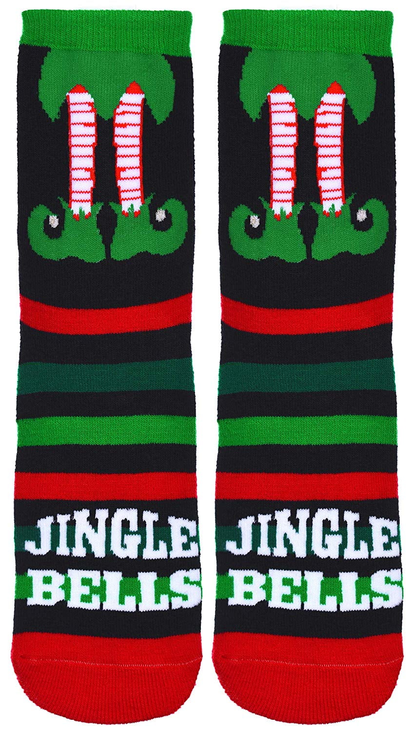FESTIVE CHRISTMAS ELF HIGH QUALITY LUXURIOUS SLIPPERS WITH BELL