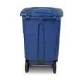 thumbnail image 6 of Toter 96 Gal. Blue Trash Can with Casters and Lid, 6 of 9