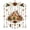 A001- G, variant on Christmas Hanging Wind Chime, Gingerbread House Decor, Candy Cane Christmas Decorations, Indoor Christmas Decorations, 8X7 Inch Ornate Gold Framed Faceted Crystal Hanging Ornament