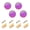 Glitter Purple Pink, variant on WEIYEKO 4 Pack Kitchen Cabinet Knobs Round Zinc Drawer Pulls, Romantic Purple Heart