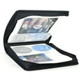 160 Capacity CD/DVD Case, Large Storage Holder Binder Nylon Black CD