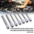 thumbnail image 4 of Conjuntos de enchufes de bits de estrella, Unidad de 3/8 Pulgadas T25 A T60 110 mm de Zócalo de bits de Estrella extra Con Estuche de Almacenamiento para reparaciónico Automotriz, 4 of 7