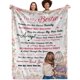 thumbnail image 1 of LHSHID Best Friend Present Blanket Bestie Present Birthday Present for Best Friend Friendship Present Idea to My Bestie BFF Present for Her Cozy Flannel Throw Blanket for Bed Sofa Camping Couch, 1 of 7