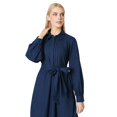 thumbnail image 3 of Principles Womens Belted Frill Midi Shirt Dress, 3 of 3