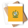 thumbnail image 1 of Pakistan National Emblem Green Country Postcards Envelopes Blank Note Cards Mailing, 1 of 4