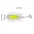 thumbnail image 4 of Señuelo Suave para Pesca Con Flotador Cebo Cola en T Paleta Pequeña 5cm Lubina () Amarillo, 4 of 4