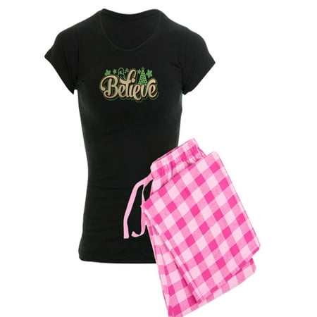 

CafePress - Believe Christmas - Women s Dark Pajamas