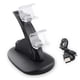 thumbnail image 3 of Estación de carga para mando de PS4, base de carga con doble puerto USB, estación de carga rápida con doble puerto USB e indicador LED para mando de PS4 Playstation 4 y mando de PS4 Pro (negro), 3 of 6