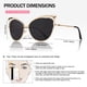thumbnail image 5 of GQUEEN Gafas de Sol Polarizadas Oversized con Montura Metálica Ojo de Gato, 5 of 7