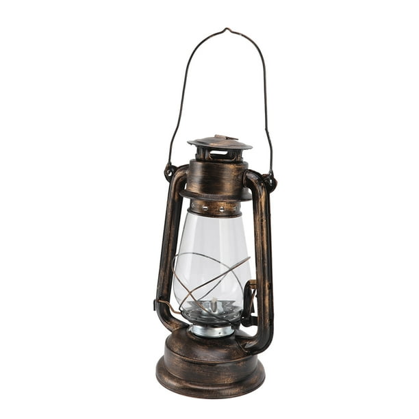 Kerosene Lamp, Easy To Carry Kerosene Lantern Iron Glass Vintage For