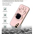 thumbnail image 6 of Compatible with Motorola Moto G22 Case with Plating Creative Astronaut Cartoon Holder Pink, for Motorola Moto G22 Phone Case Silicone Shockproof Stand Soft TPU Protective Slim Cover (Pink), 6 of 7