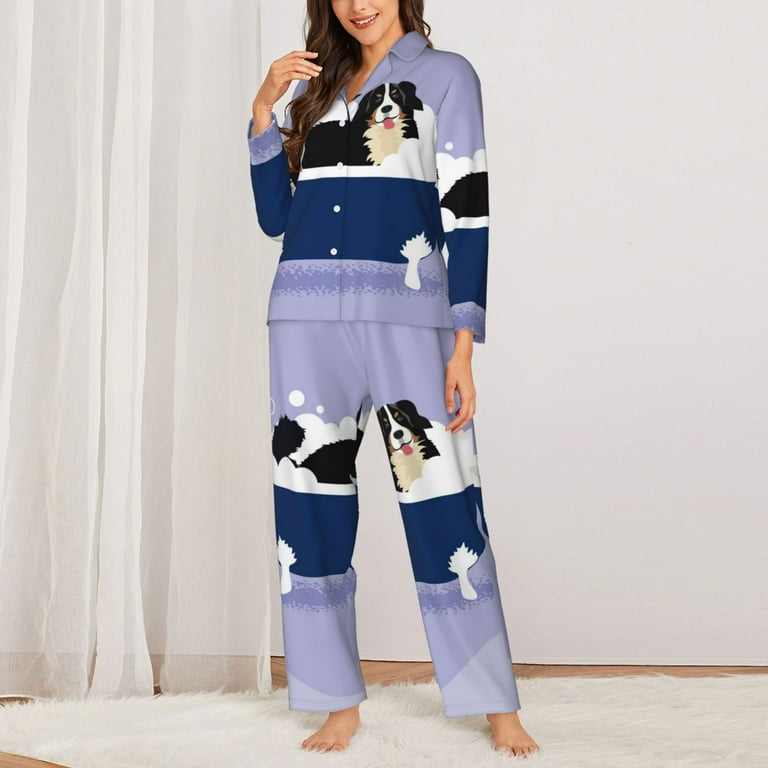 Pajama Bottoms Dog Pjs For Women Pajama Sets Bernese Mountain Dog
