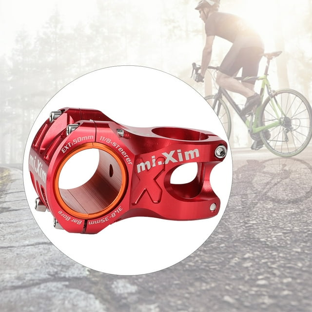 Bike Stem, 31.8x50mm Aluminium Alloy Short Bike Bar Handlebar Stem Riser Bicycle Parts for Most Bicycle