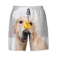 thumbnail image 4 of Lsque Mens Swim Trunks The Dog Is Sitting In A Bubble Bath Pattern - Bathing Suit Compression Liner - Beach Swim Shorts Swimwear - (S-3XL) - Stretch Quick Dry -3X-Large, 4 of 9
