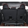 thumbnail image 7 of EKR Custom Fit Sienna Car Seat Covers for Toyota Sienna 2021 2022 2023 2024 2025 LE,XLE (8 Seats) Three Row,Full Set Leatherette Auto Seat Covers(Black with Red Piping), 7 of 7