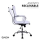 thumbnail image 5 of Silla de Escritorio para Oficina Ejecutiva Ergonomica y Ajustable Blanco Gaon Ergonomica, 5 of 9