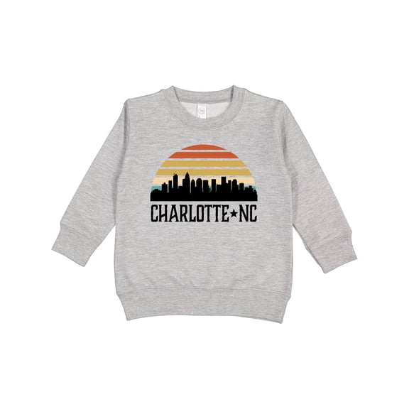Inktastic Charlotte North Carolina Skyline Toddler Sweatshirt