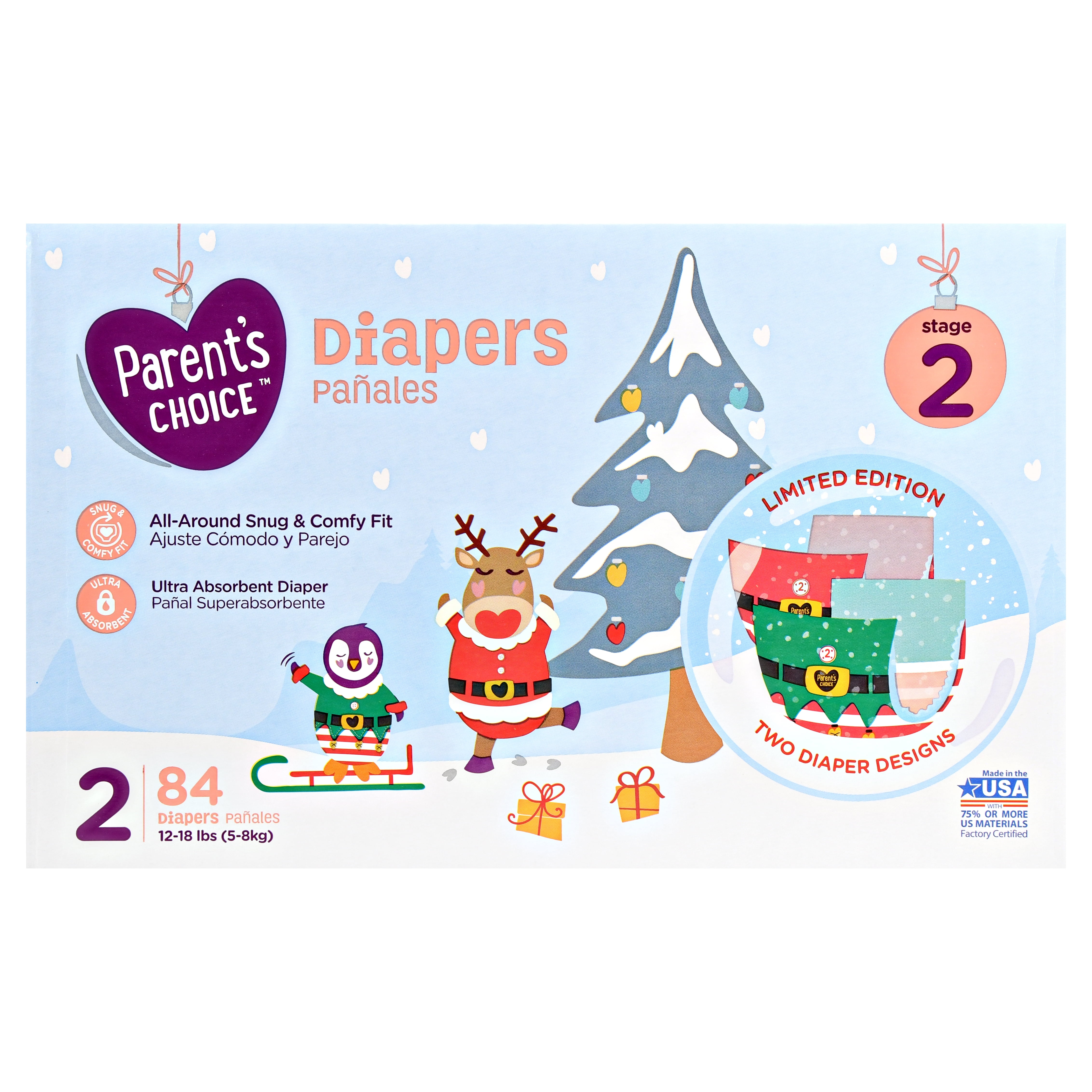 parents choice holiday diapers