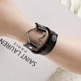 thumbnail image 4 of Collier Choker Femme Coeur Cuir Gothique punk hip hop, 4 of 5