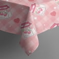 thumbnail image 5 of Strawberry Plants Fruit Milk Box Checkered Square Tablecloth,Waterproof Square Table Cover,Wipeable Spillproof Washable Table Cover for Home Kitchen Party Decor 42"X42"(107x107cm), 5 of 6