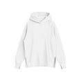 thumbnail image 4 of thefmos Women's Fall Winter Hooded Slit Pullover Tops Sweatshirts Loose Casual Hoodie Long Sleeve Tunic Blouses with Pocket Trendy Vacation Clothes, White 2XL, 4 of 6