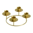 thumbnail image 2 of Leatfisat Round Advent Wreath Candle Holder Gold Metal Ring For 4 Candles Church Home Christmas Decorations Traditional Holiday Centerpiece, 2 of 5