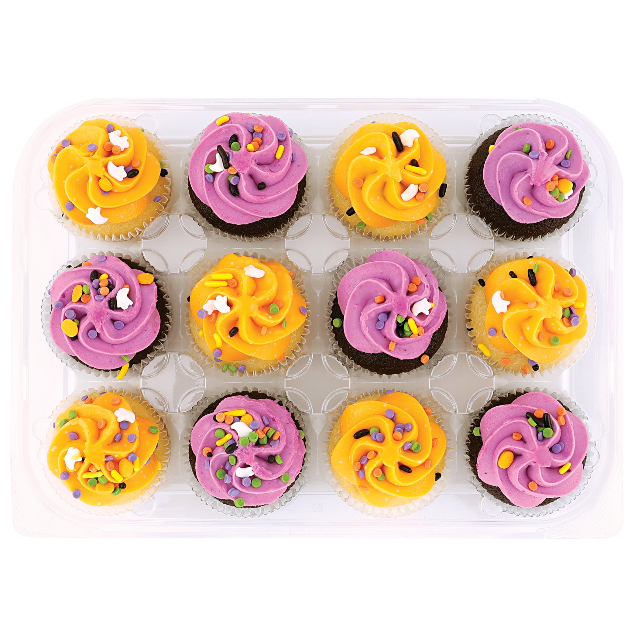 Freshness Guaranteed Halloween Vanilla and Chocolate Cupcakes, 10 oz, 12 Count