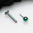 thumbnail image 3 of Colorline Basic Ball Top Threadless Push-In Steel Labret, 3 of 4