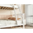 thumbnail image 4 of Euroco Twin over Full Bunk Bed with Trundle, Convertible Ladder and Guardrail, Detachable Wood Bed, White, 4 of 19