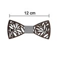thumbnail image 4 of Corbata clásica de madera KAIYANG para hombre hecha a mano con pajarita y gemelos, 4 of 4