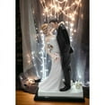 thumbnail image 3 of Ceramic Caucasian Wedding Bride and Groom Figurine 3.625 x 2.5 x 7 Inches Gift, 3 of 4