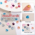 thumbnail image 3 of Uxcell 50 Pcs Pointed Back Rhinestones, 6mm Round Faceted Crystal Rivoli Rhinestone, Glass Cabochon Cubic Zirconia Stone Gemstone for Nails Arts Clothes DIY Decoration, Light Blue, 3 of 6