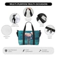thumbnail image 3 of Travel Duffle Bag Flowers in Glass Vase Travel Tote Bags Carry on Luggage Waterproof Weekender Bags with Top Handle Adjustable Shoulde Strap for Travel Gym, 3 of 5
