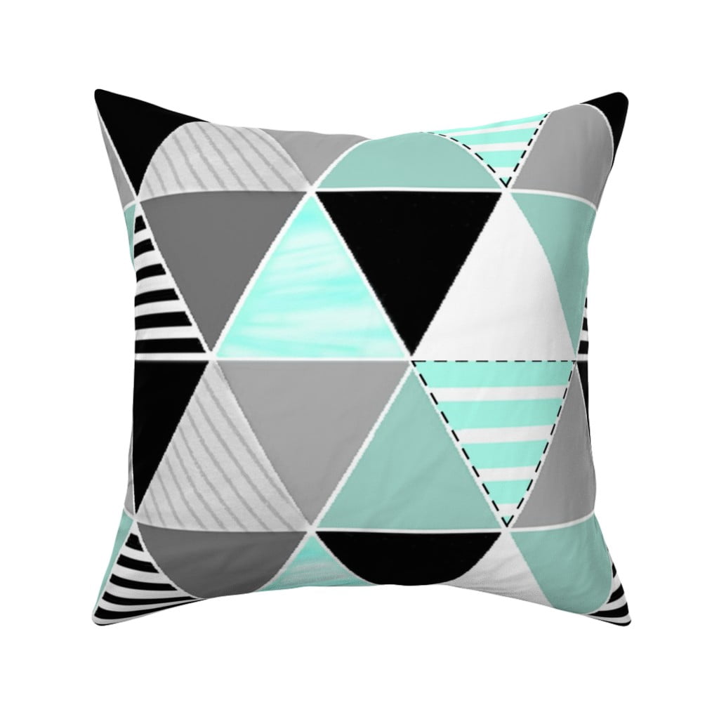 triangle shaped throw pillow