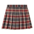 thumbnail image 7 of VOUZZA Dresses for Girls Plaid Pleated Skirt Kids Girls Casual Preppy Checkered Flared Skirt Classroom Essentials Daily Bottoms, 7 of 7