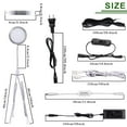 thumbnail image 4 of Dimmable Linkable Under Cabinet LED Puck Lights - 10 Warm White Lights with Wireless RF Remote Control, Hardwired & Wall Plug-in Options for Furniture and Cupboard Lighting, 4 of 8