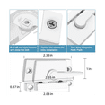 thumbnail image 4 of 4 Pack Window Sash Locks, Window Latches Replacement Sash Locks White Fits Horizontal Sliding Window, 4 of 6